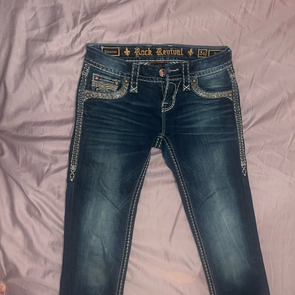 Rock Revival Women's Dark Blue Skinny Jeans